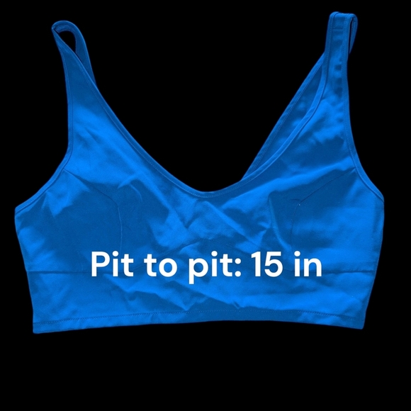 NWT Sincerely Jules Blue V-Neck Bra - Picture 2 of 7